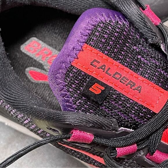 Brooks Caldera 5 Women's Black/Purple Trail Running Shoes Size 7.5B - Picture 3 of 16